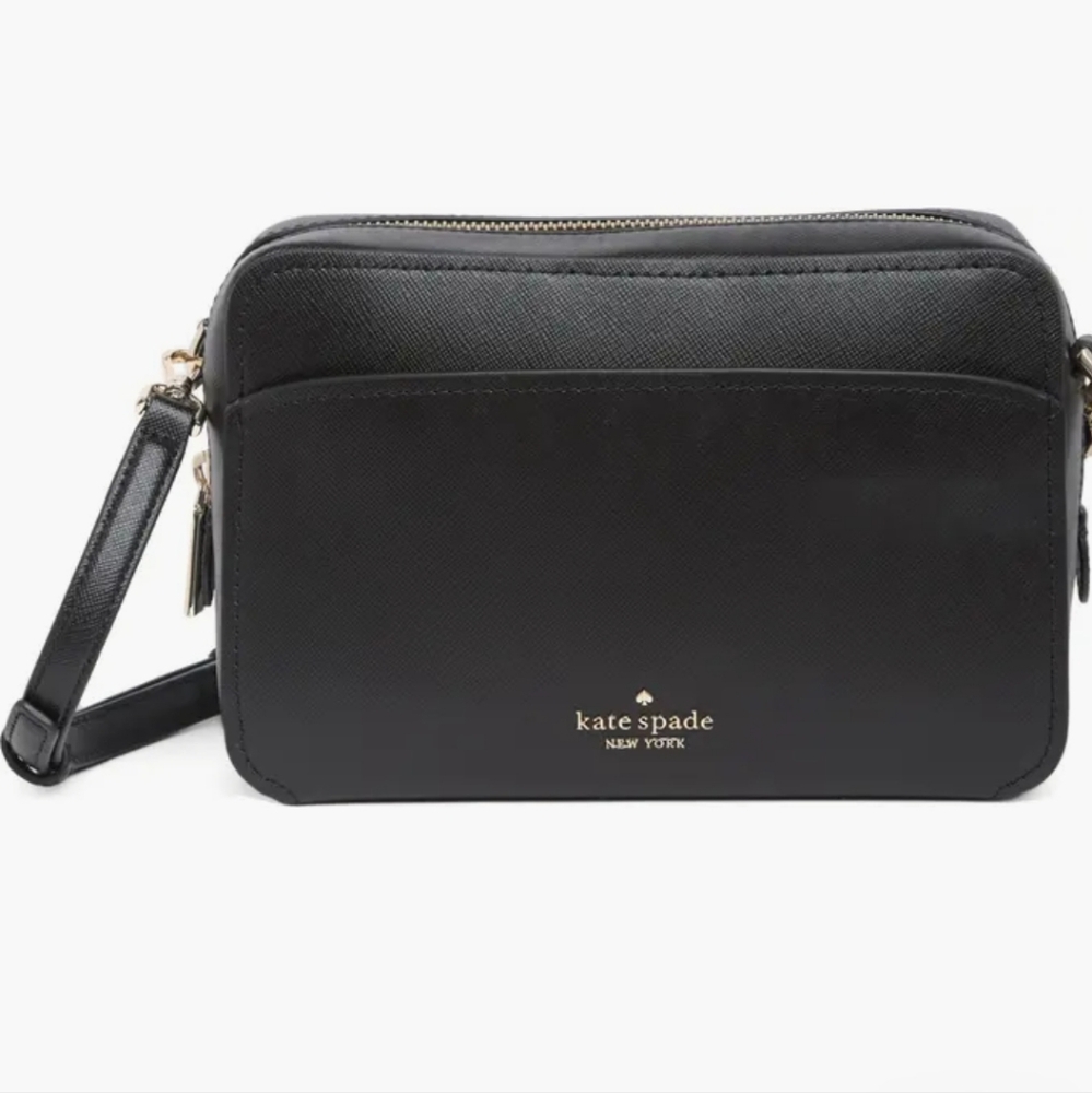 Kate Spade Black Saffiano Crossbody Bag